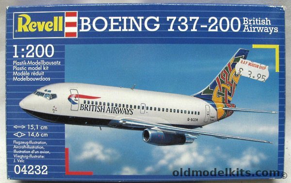 Revell 1/200 Boeing 737-200 British Airways - (737), 04232 plastic model kit